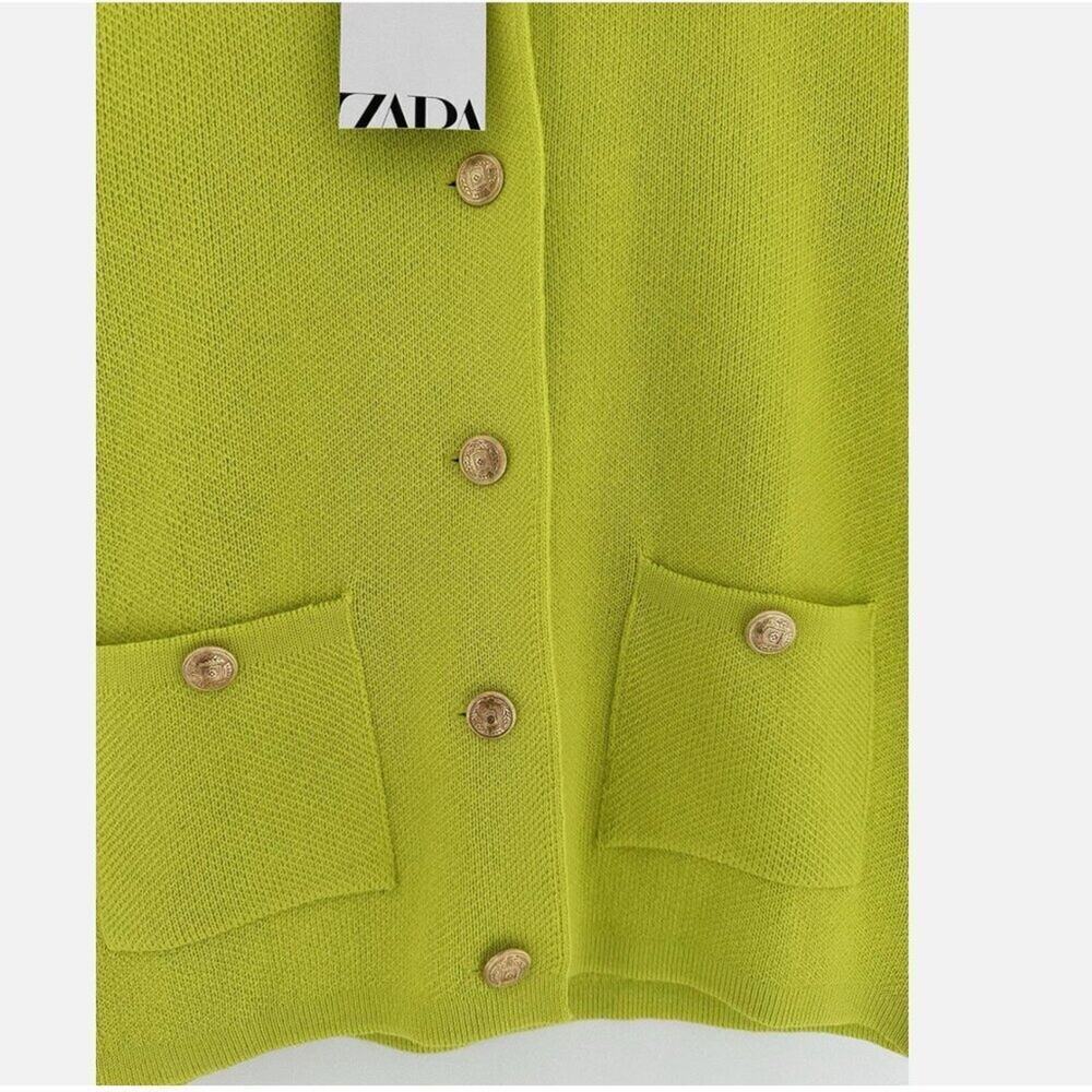 ZARA BLOGGERS’ FAVORITE BASIC SHORT SLEEVE KNIT CARDIGAN Sizes S, M, L NWT - Picture 5 of 15